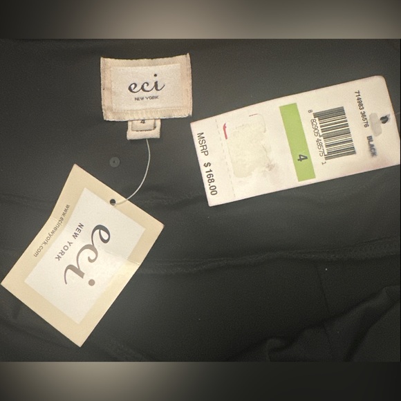 NWT Eci New York Black Sequin Dress size 4 - Picture 5 of 5